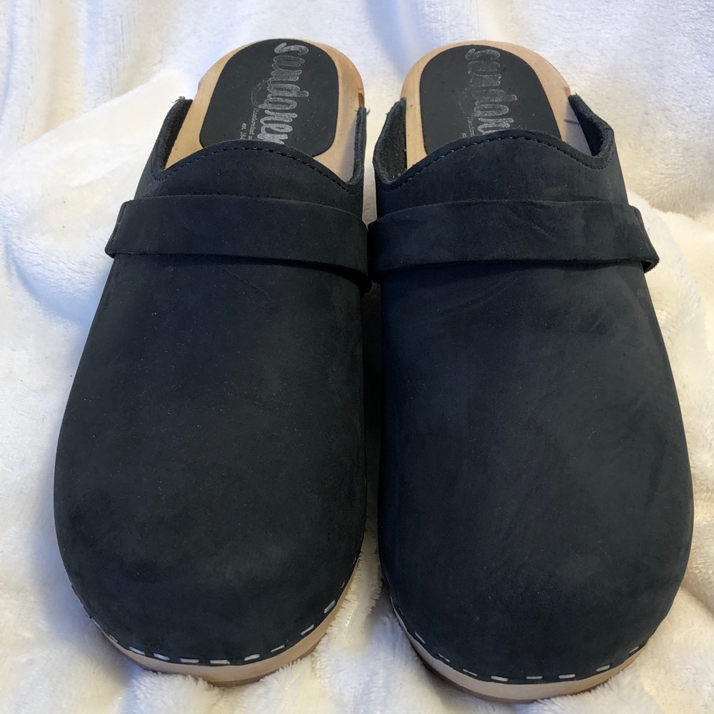 Sangren’s Classic Tokyo Clog Mules in Black w/ Wood Sole, Excellent Condition. - Picture 3 of 10